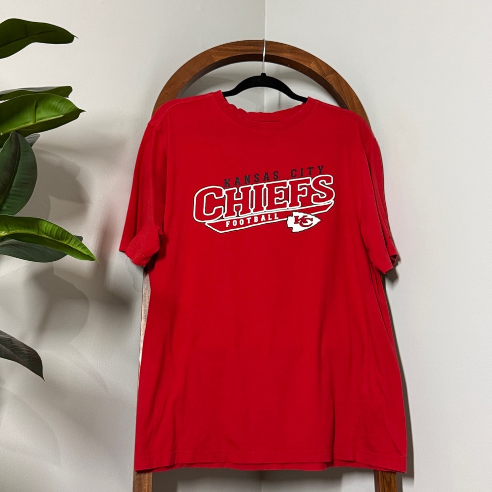 Reebok MEDIUM Red KC Chiefs 100% Cotton Short Sleeve Tee Shirt